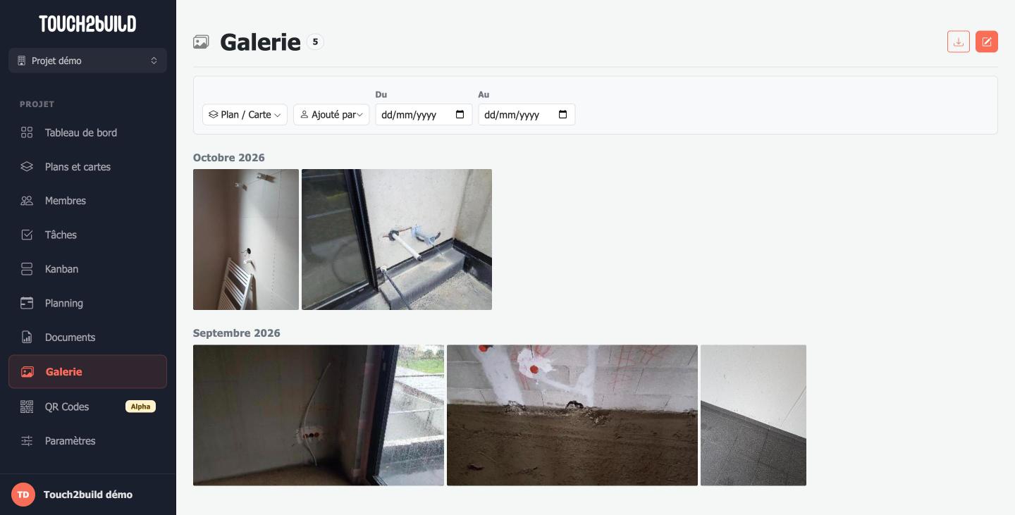 Galerie du projet