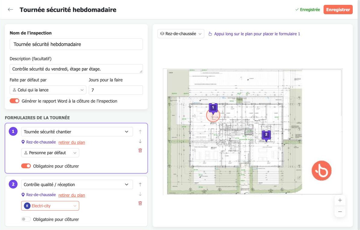 Préparer une inspection