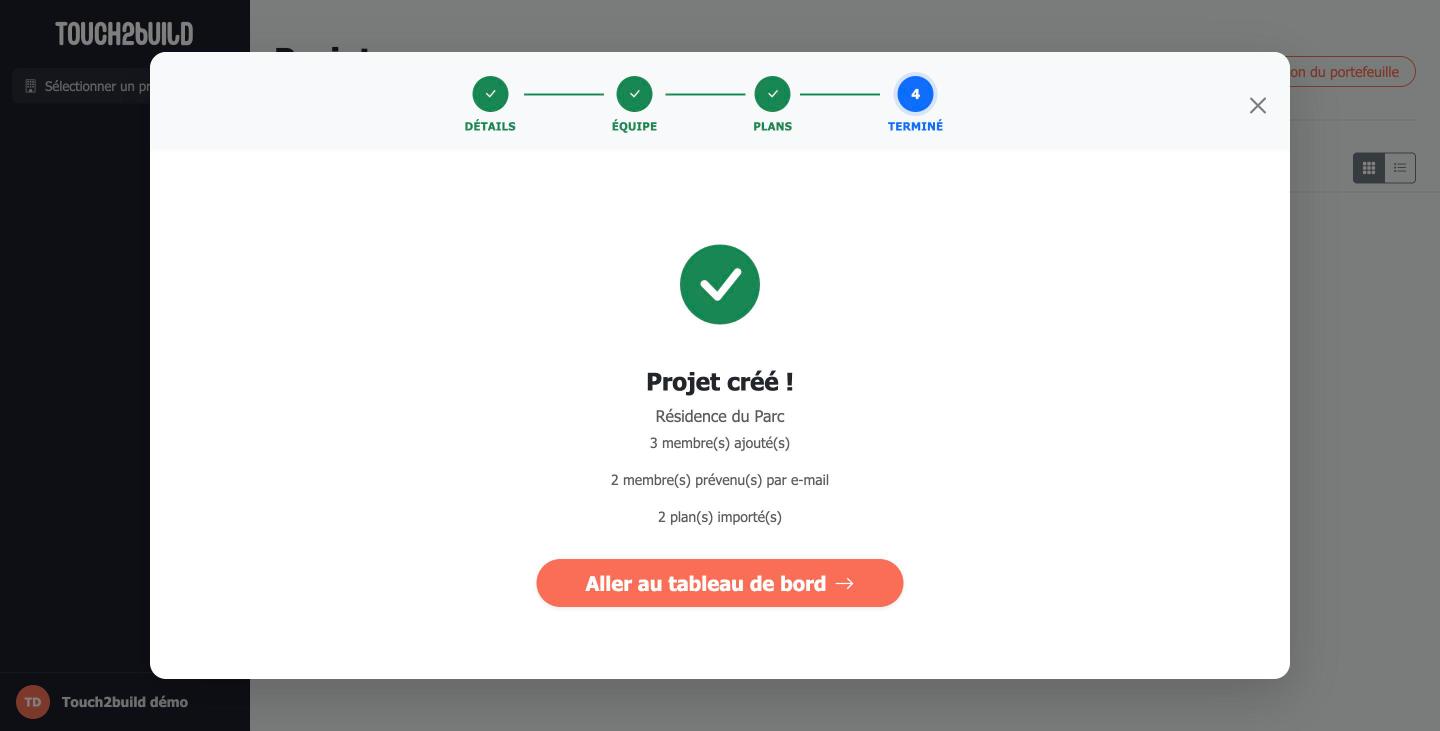 Projet créé